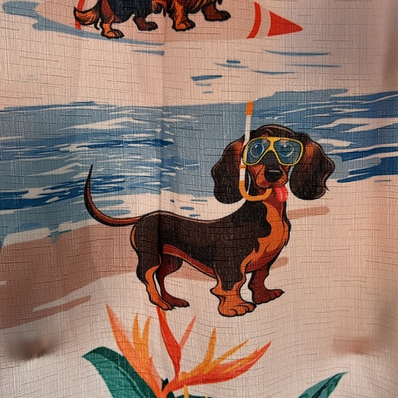 Adorable Weiner dog Hawaiian shirt - Picture 4 of 6